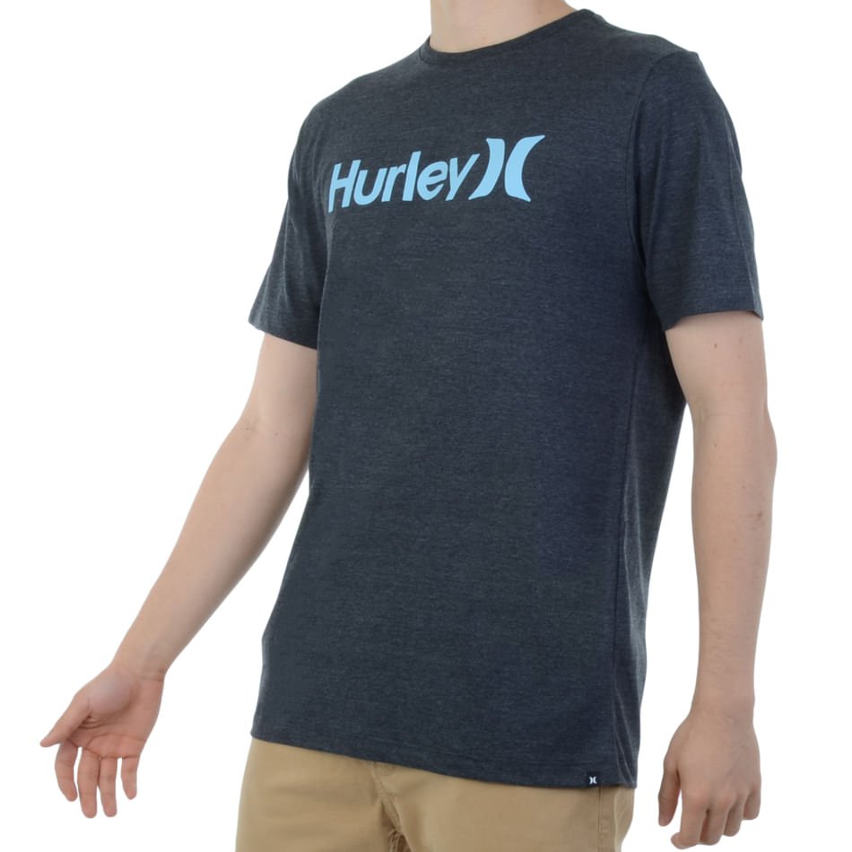 Camiseta Masculina Hurley Details Cinza 2