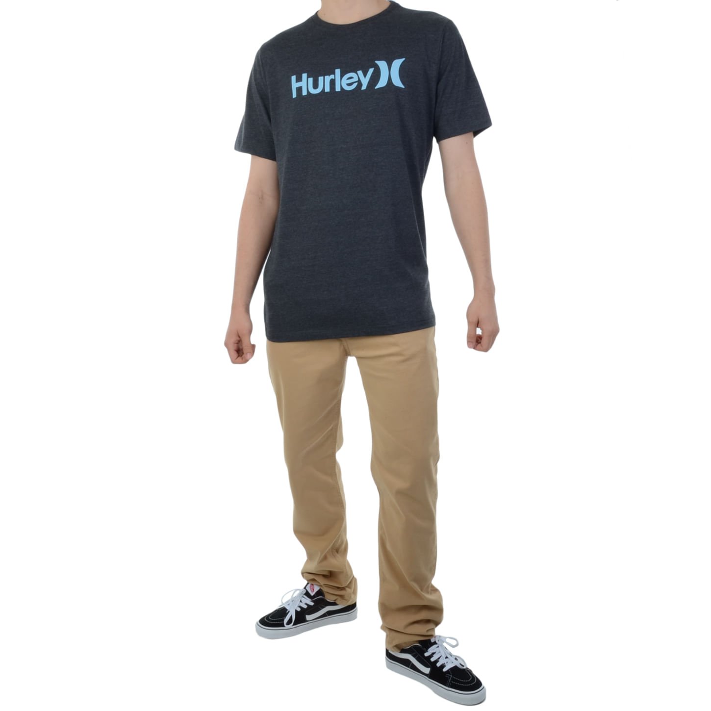Camiseta Masculina Hurley Details Cinza 5