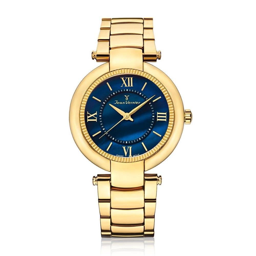 Relógio Pulso Jean Vernier Masculino Aço JV01142 Dourado 1
