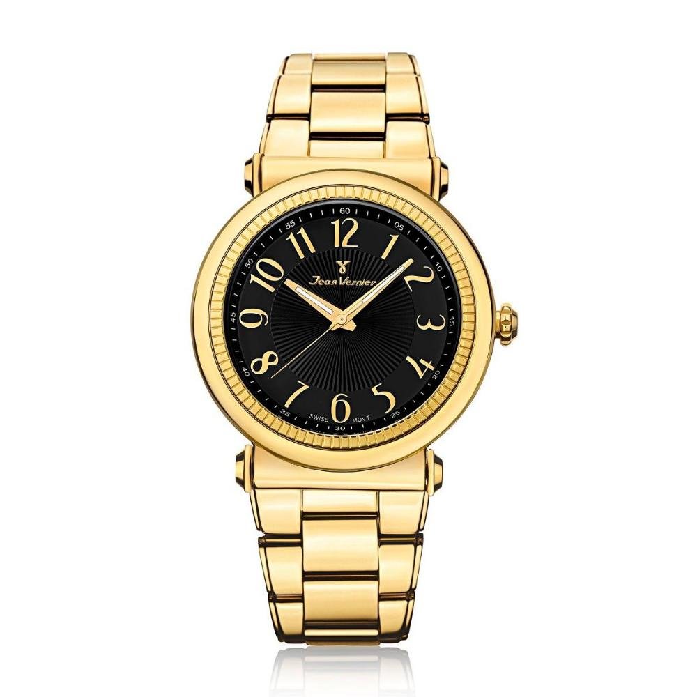 Relógio Pulso Jean Vernier Masculino Aço JV01145 Dourado 1