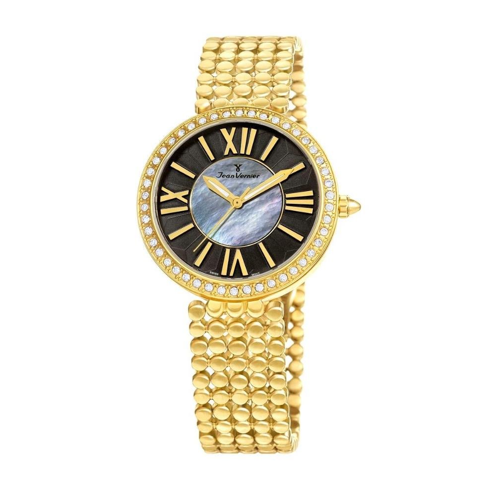 Relógio Pulso Jean Vernier Elegante Feminino JV01321 Dourado 1