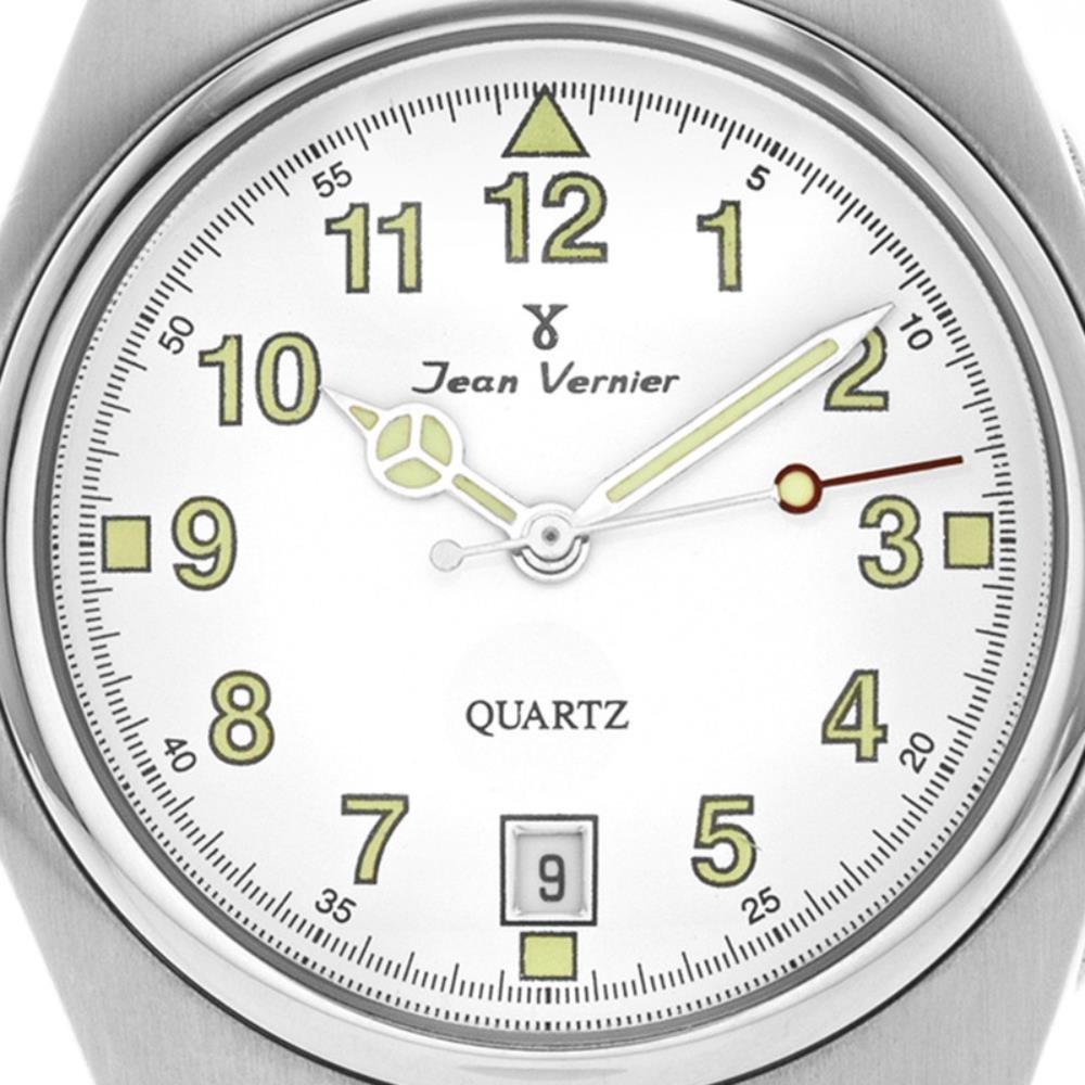 Relógio Masculino Pulso Analógico Jean Vernier JV03562B Prata 2