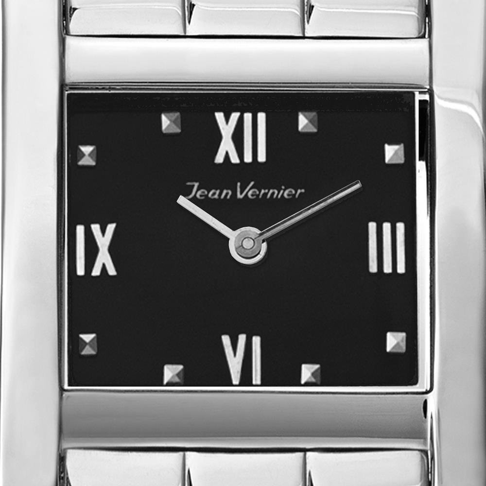 Relógio Masculino Pulso Analógico Jean Vernier JV03658 Prata/Preto 2