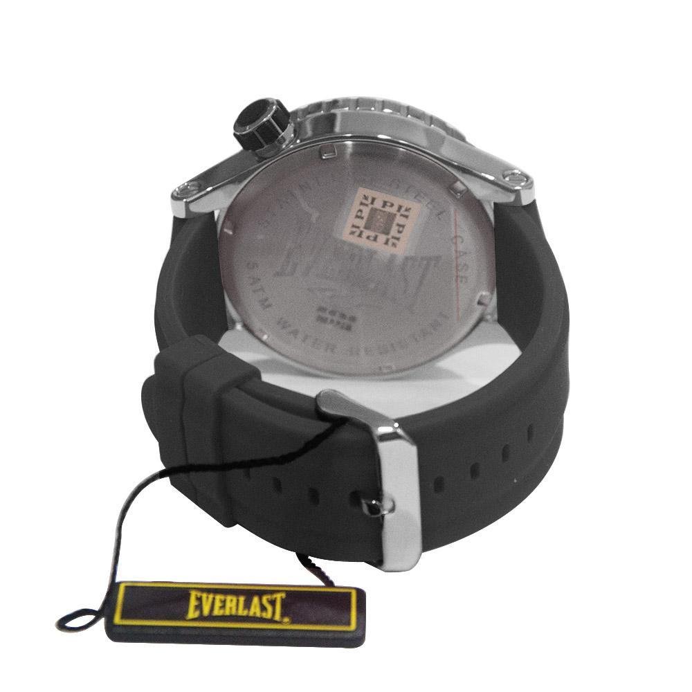 Relógio Pulso Everlast Masculino Calendário Prata 3