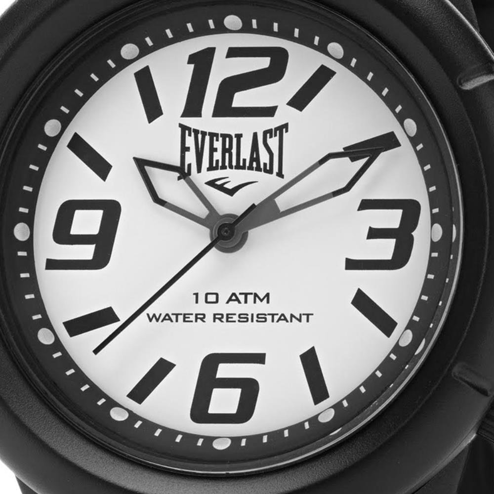 Relógio Masculino Everlast de Pulso Analógico Silicone E667 Preto 2