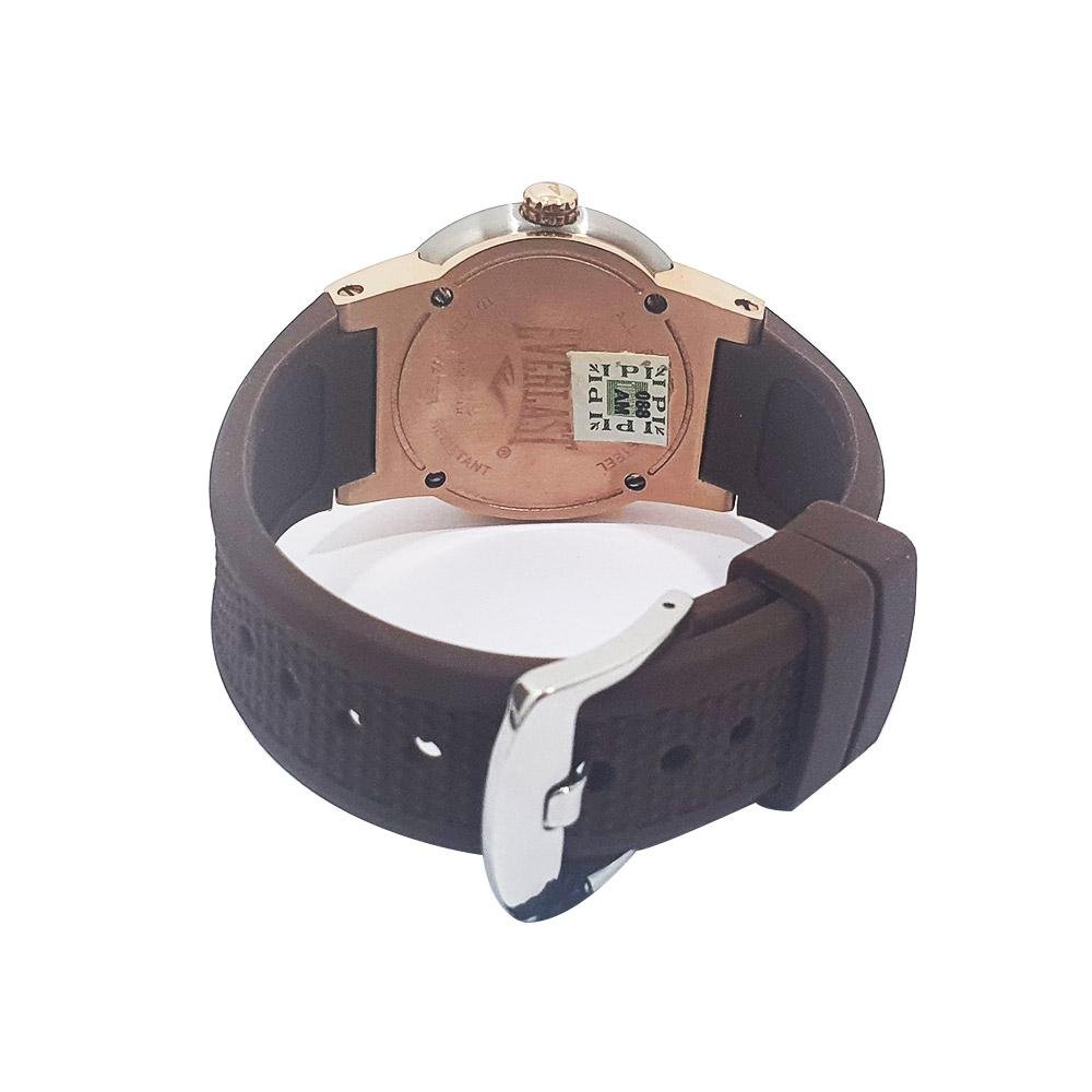 Relógio Pulso Everlast Feminino Aço Silicone Marrom 3