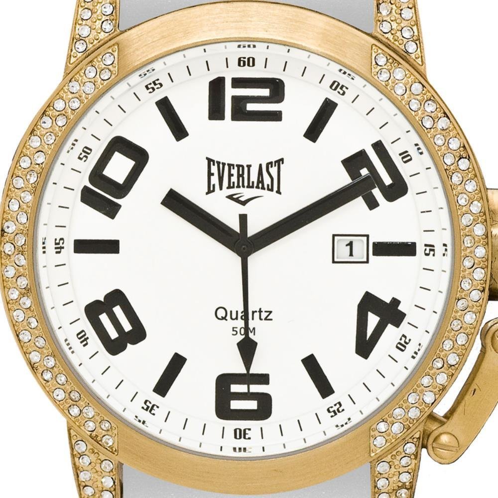 Relógio Feminino Everlast Analógico Prova D'Água Moderno Branco 2
