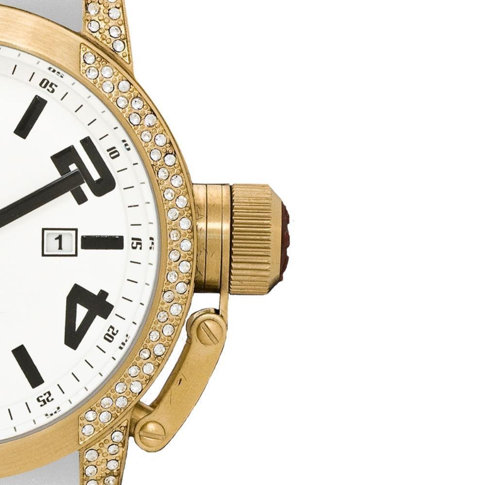 Relógio Feminino Everlast Analógico Prova D'Água Moderno Branco 3