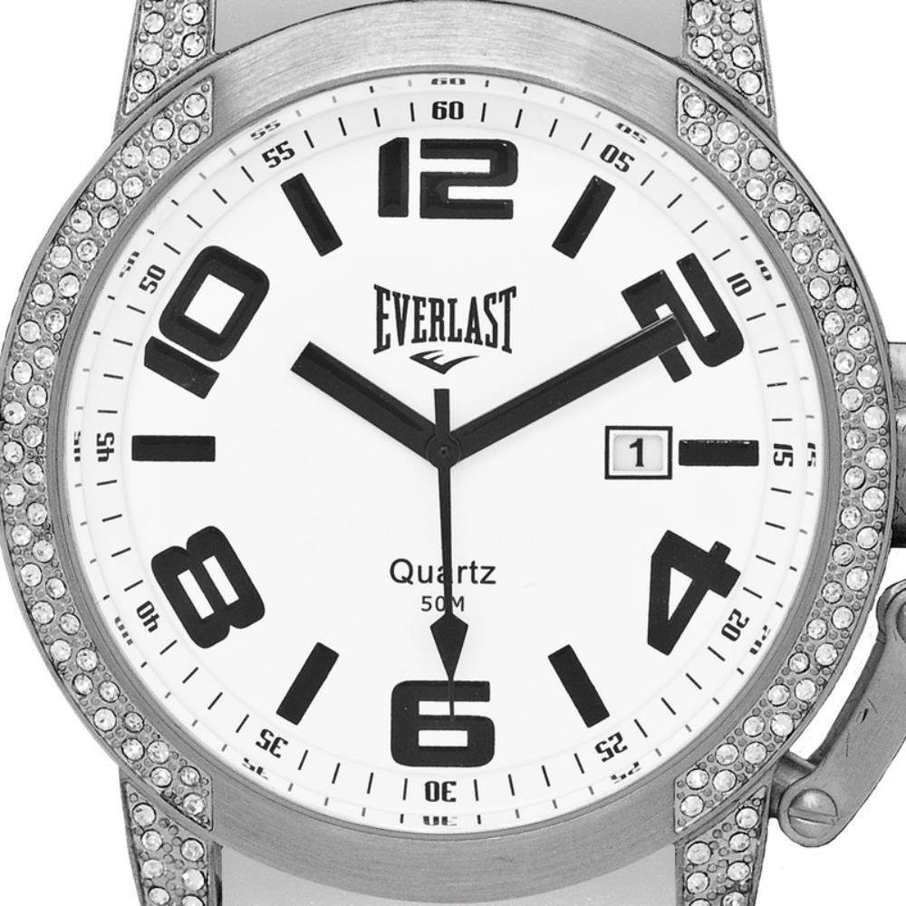 Relógio Pulso Feminino Everlast Analógico Prova D'Água Branco 2