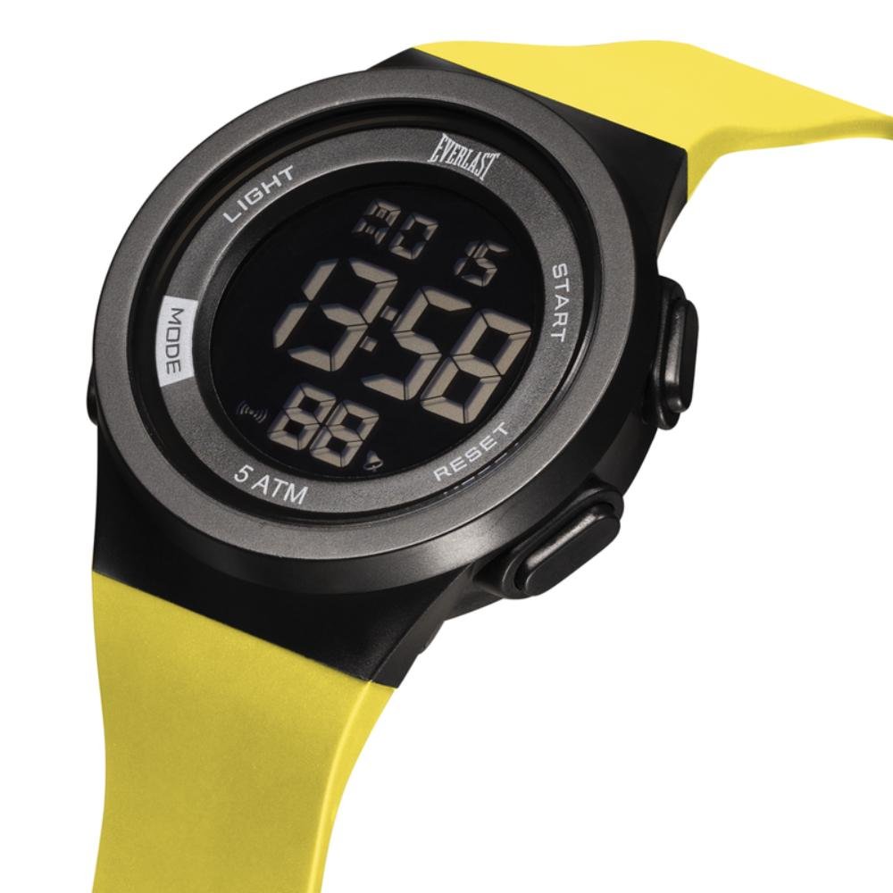 Relógio Everlast Masculino Digital A Prova D'Agua Resistente Preto 2