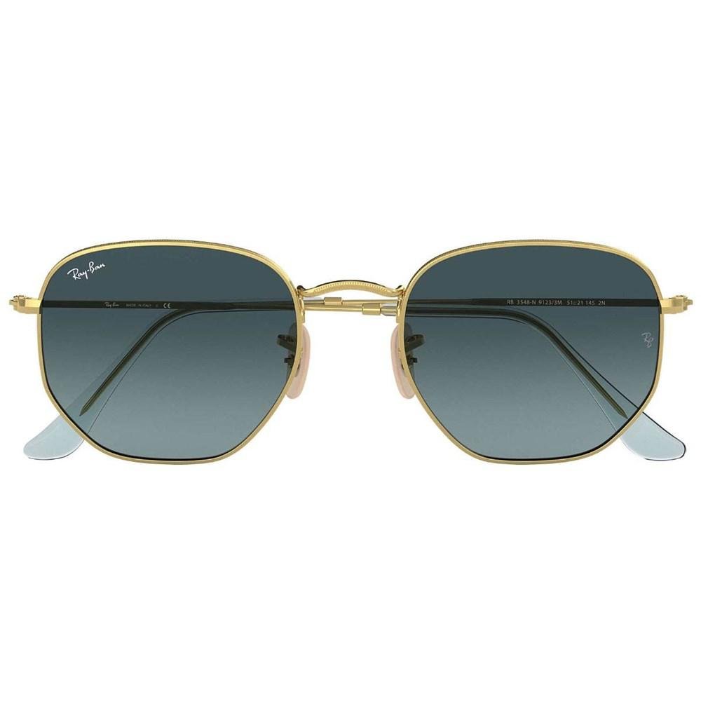 OCULOS SOLAR RAY-BAN RB3548NL 91233M54 Dourado 2