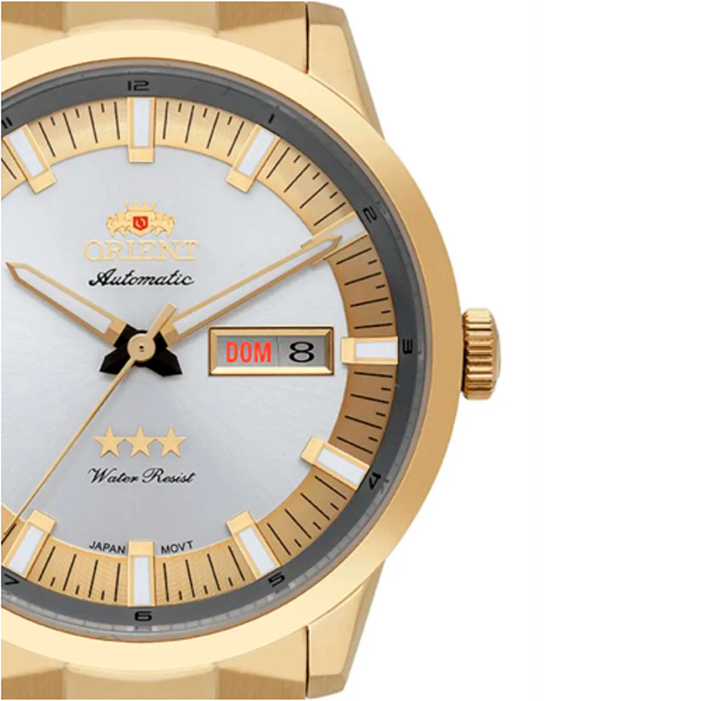 Relogio Orient Automatico F49Gg004 S1Kx Dourado 3