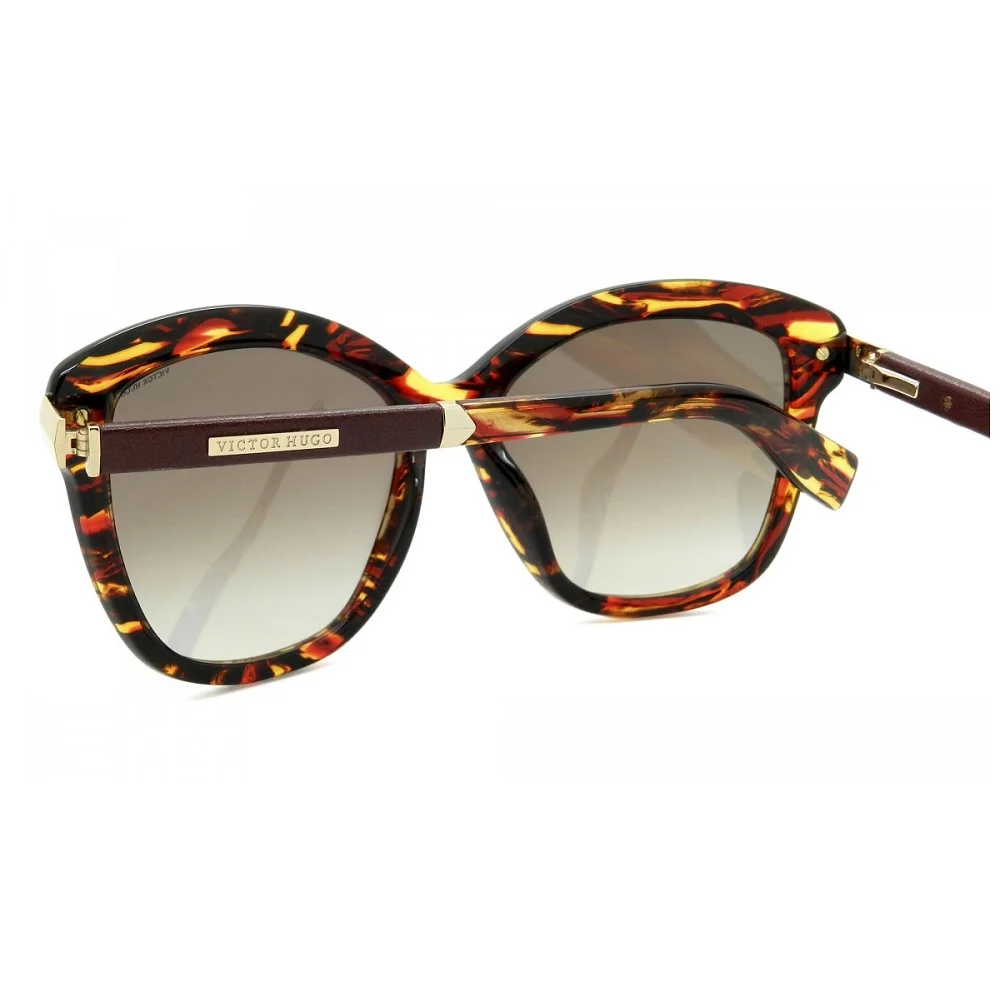 Oculos Solar Victor Hugo Sh1740 547Trg Marrom 4