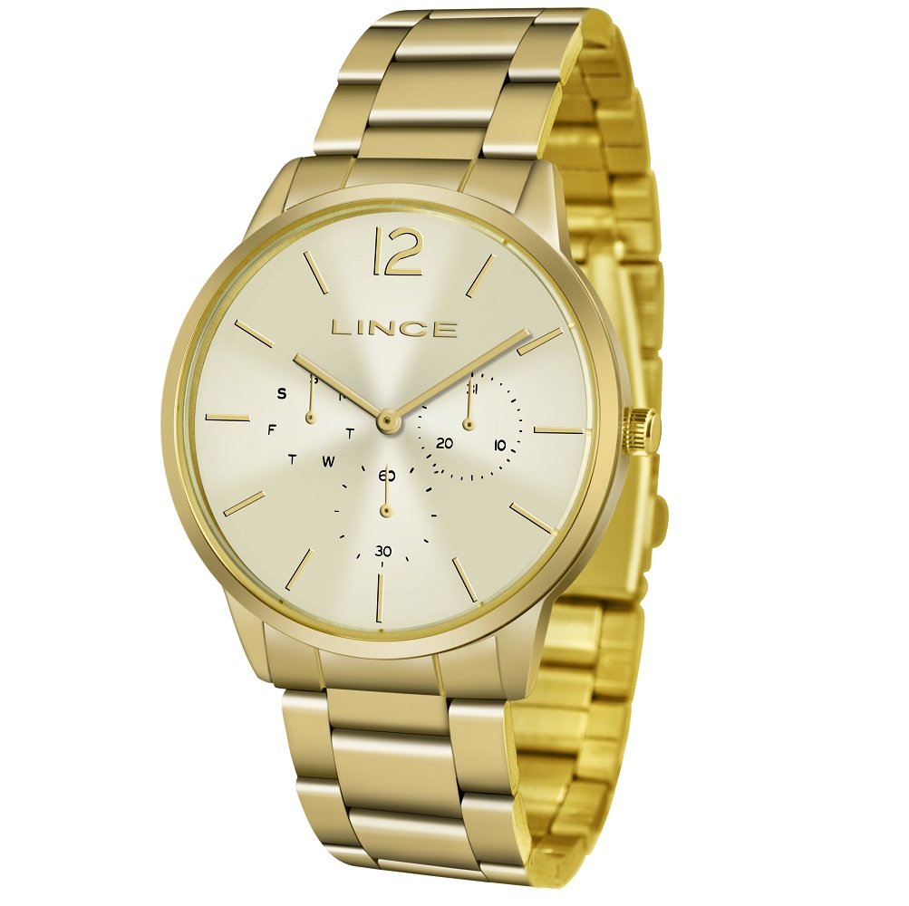 RELOGIO LINCE LMGJ087L C2KX Dourado 1