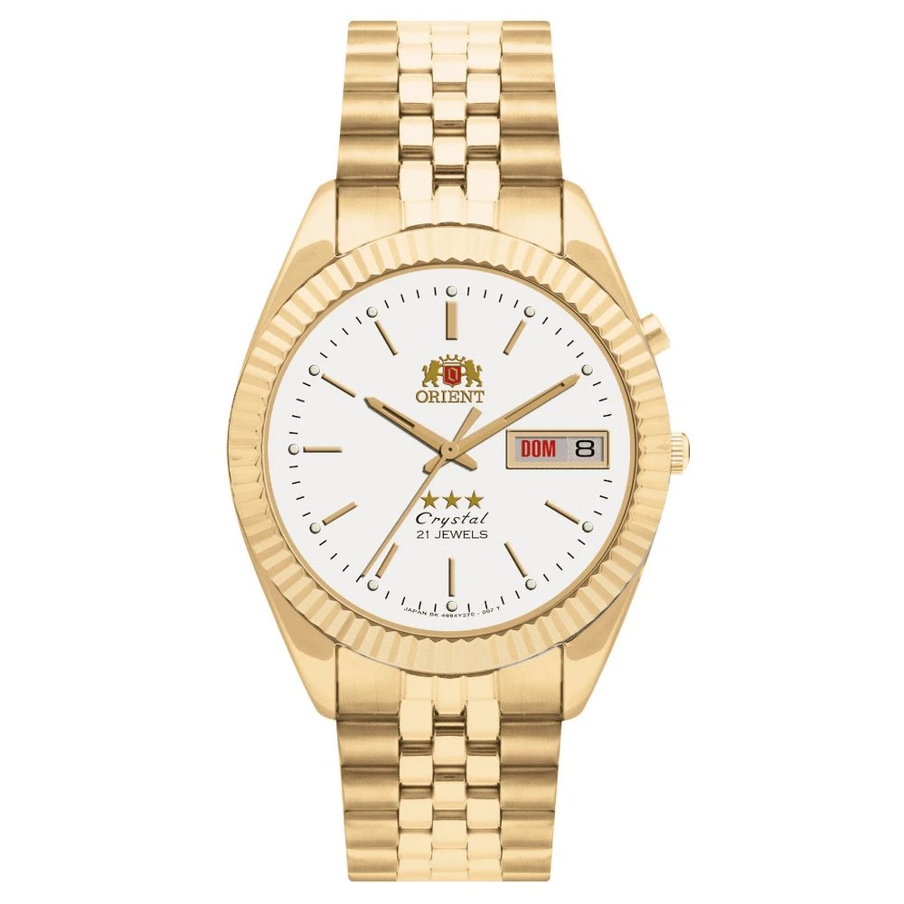 RELOGIO ORIENT AUTOMATICO 469EC7F B1KX Dourado 2