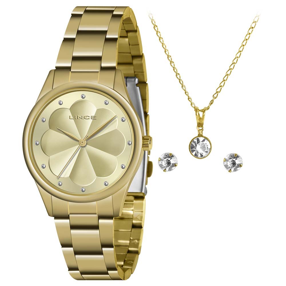 RELOGIO LINCE LRGJ149L KO16C1KX Dourado 1
