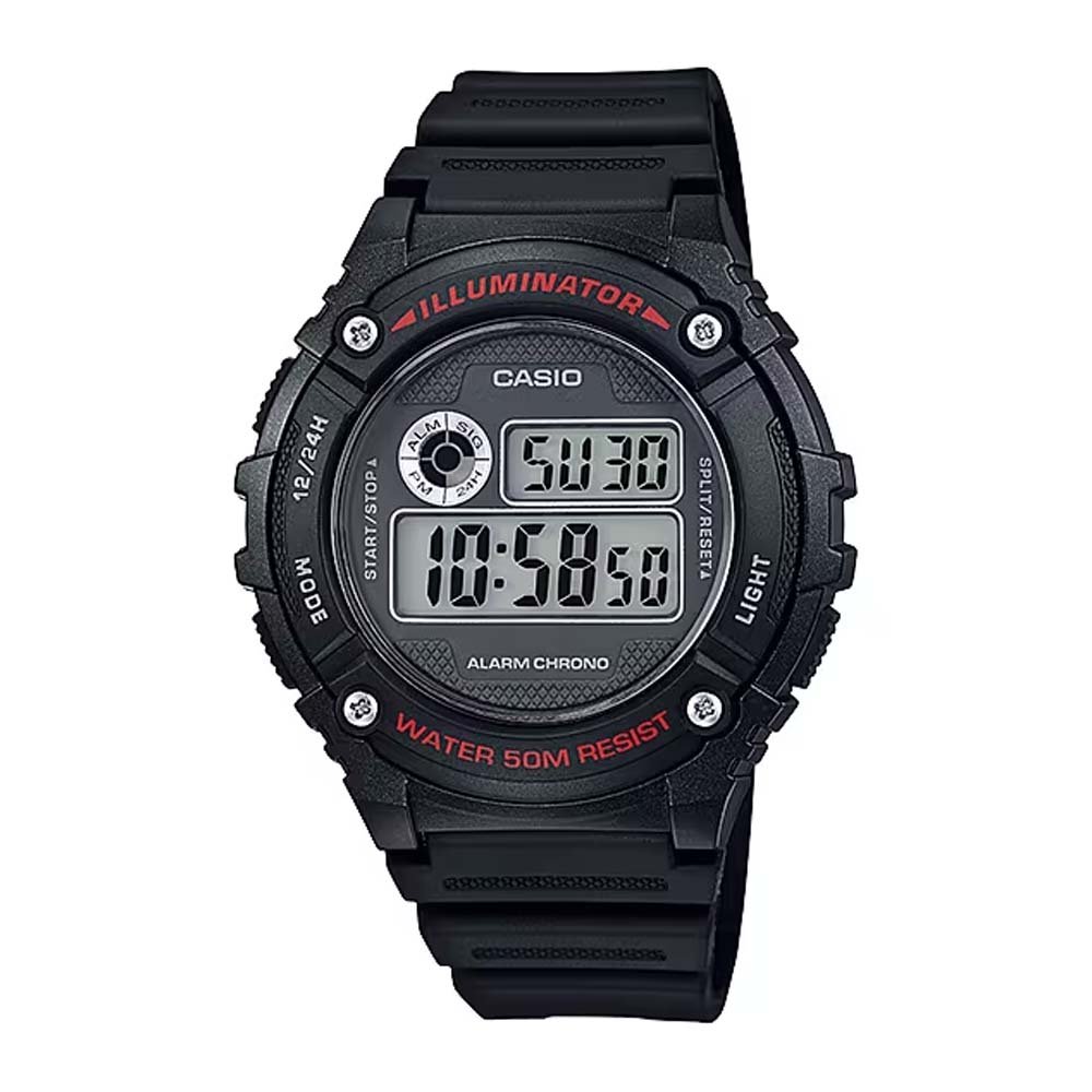 RELOGIO CASIO W-216H-1AVDF-SC Preto 1