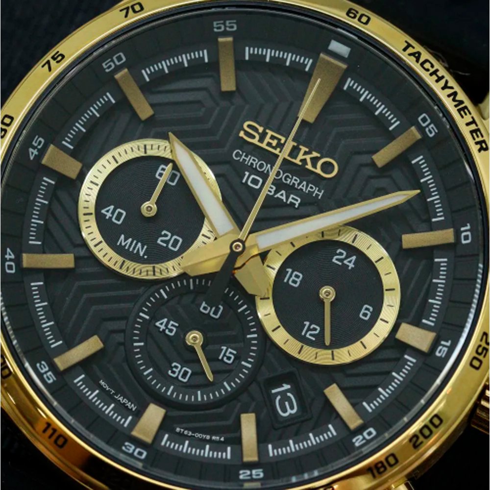 RELOGIO SEIKO SSB446B1 P1PX Preto 4