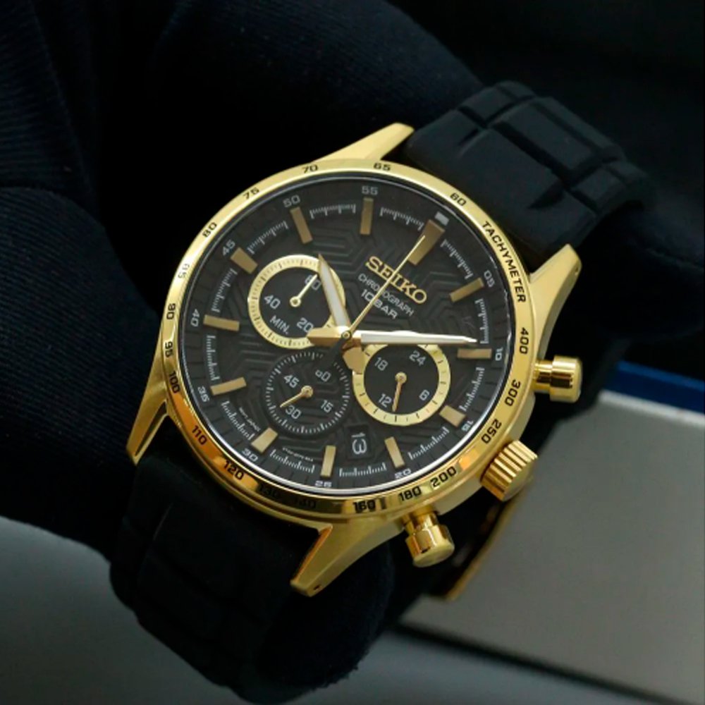 RELOGIO SEIKO SSB446B1 P1PX Preto 5