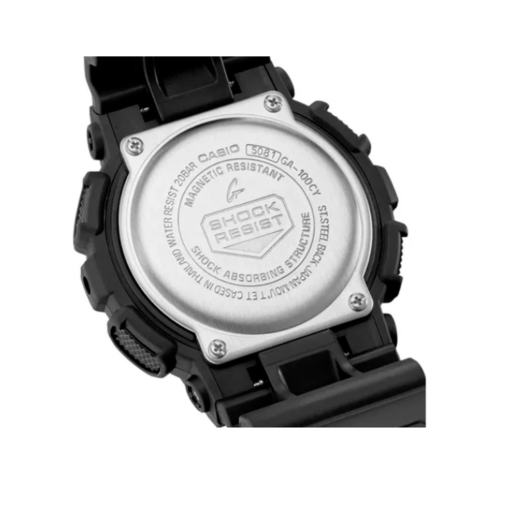 RELOGIO CASIO G-SHOCK GA-100CY-1ADR Preto 5
