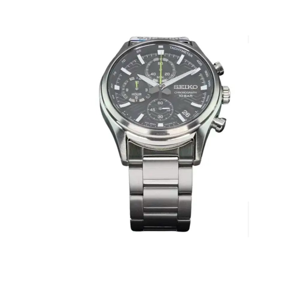 Relogio Seiko Ssb419B1 P1Sx Prata/Chumbo 2