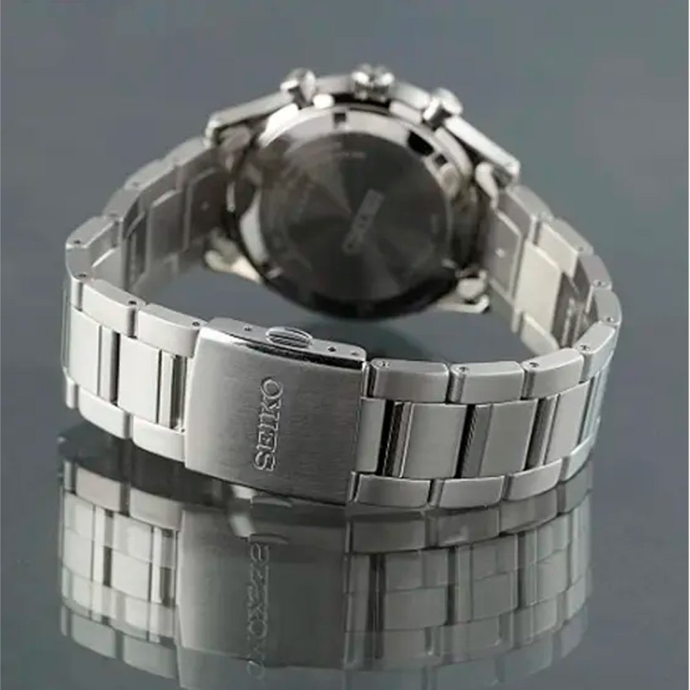 Relogio Seiko Ssb419B1 P1Sx Prata/Chumbo 4