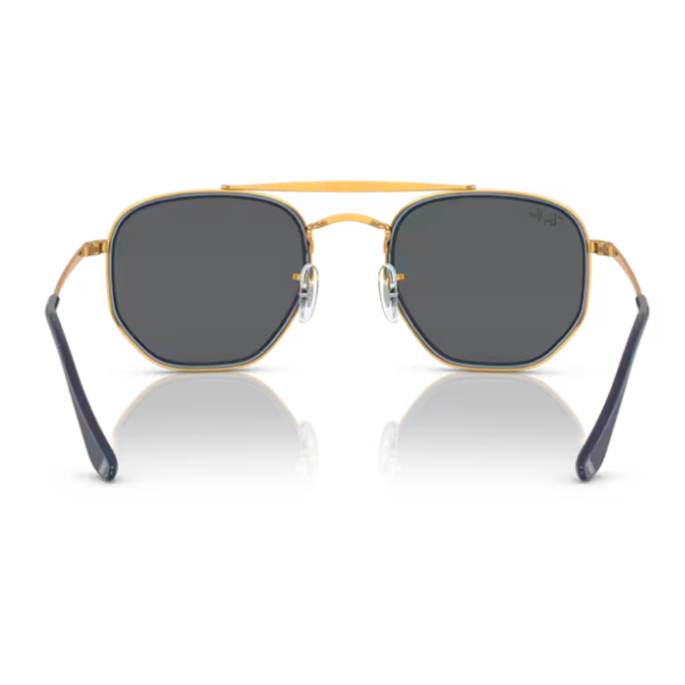 OCULOS SOLAR RAY-BAN RB3648M 9240B152 Preto/Dourado 3