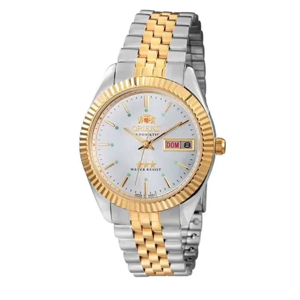RELOGIO ORIENT AUTOMATICO 469ED1NH S1SK Prata/Dourado 1