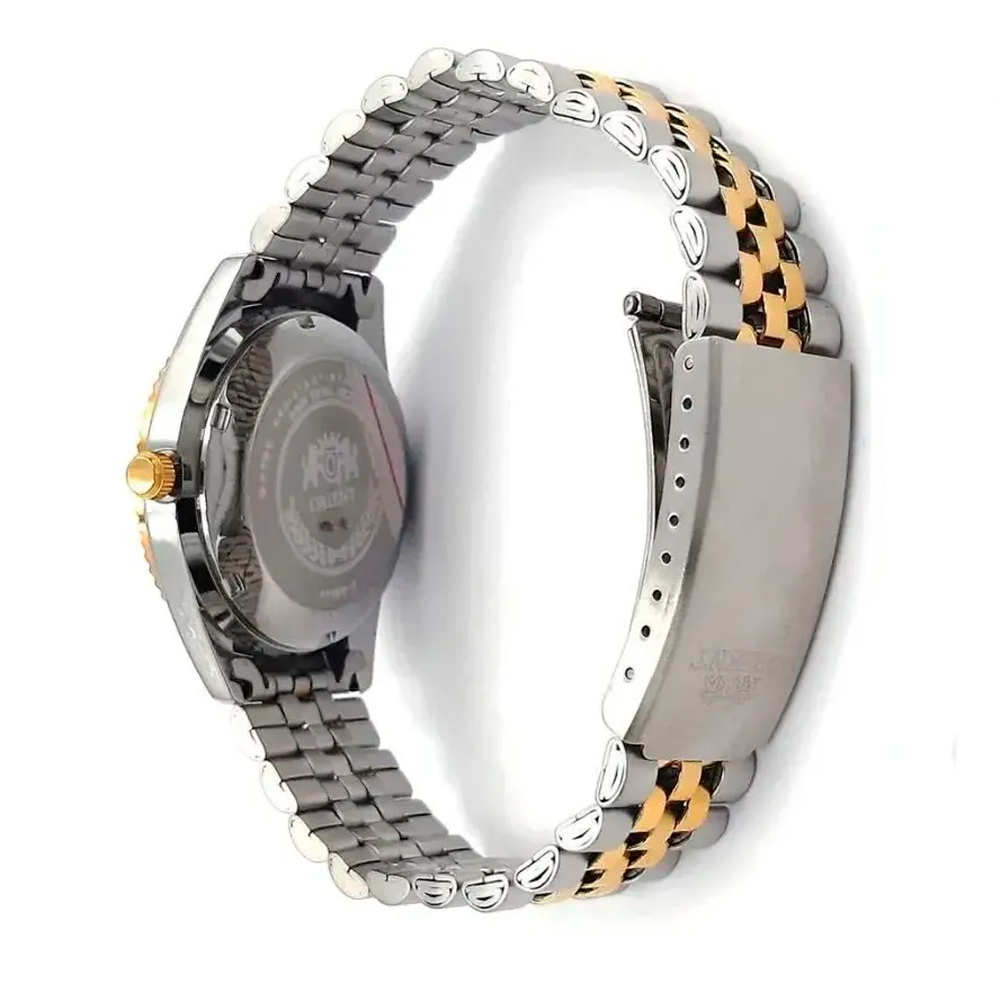 RELOGIO ORIENT AUTOMATICO 469ED1NH S1SK Prata/Dourado 2