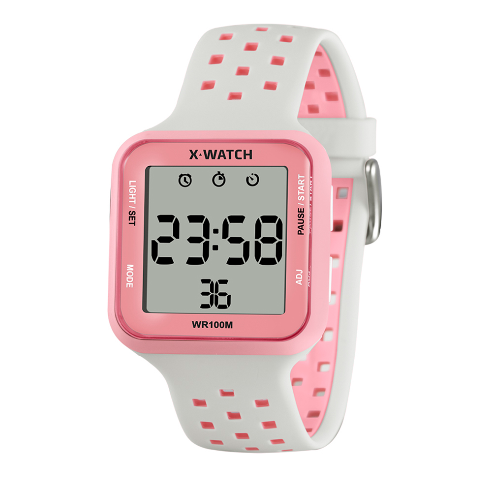 RELOGIO X-WATCH XGPPD197 BXBX Rosa/Branco 1