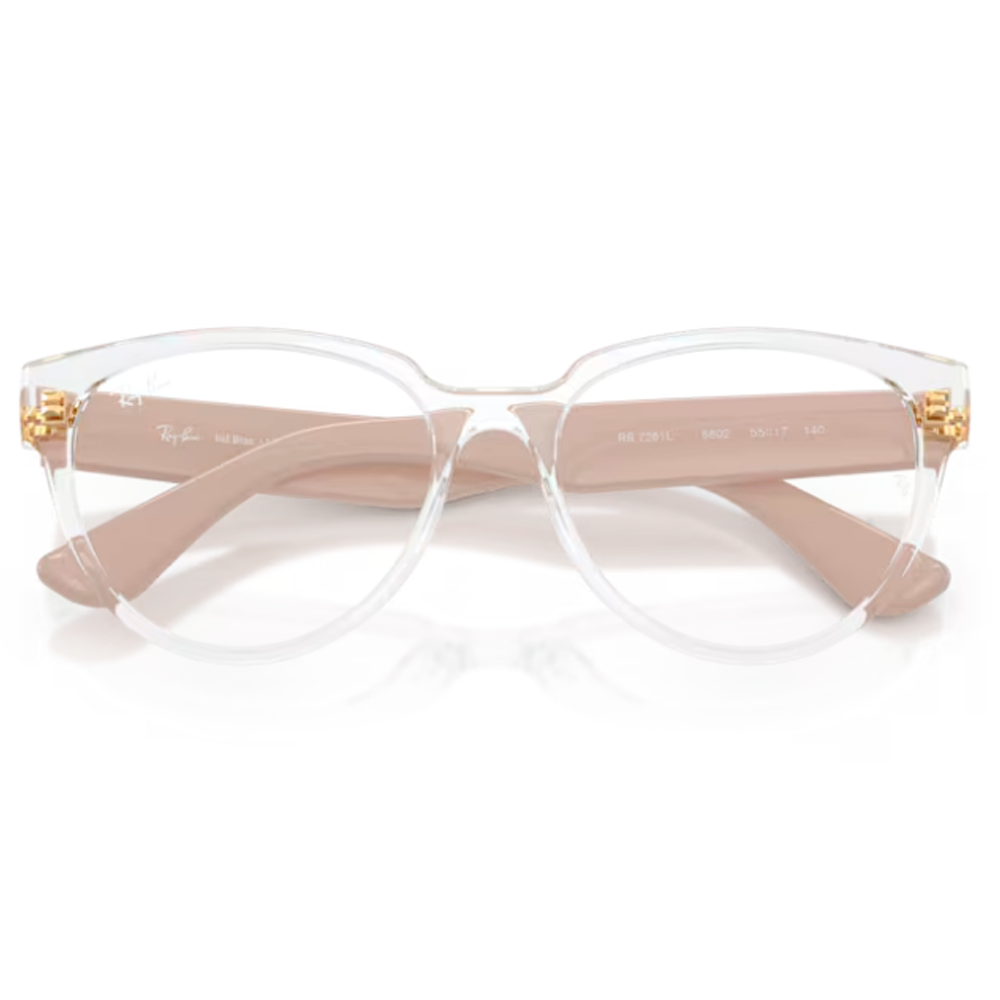 Armacao Ray-Ban Rx7261L 5802 55 Bege/Transparente 4