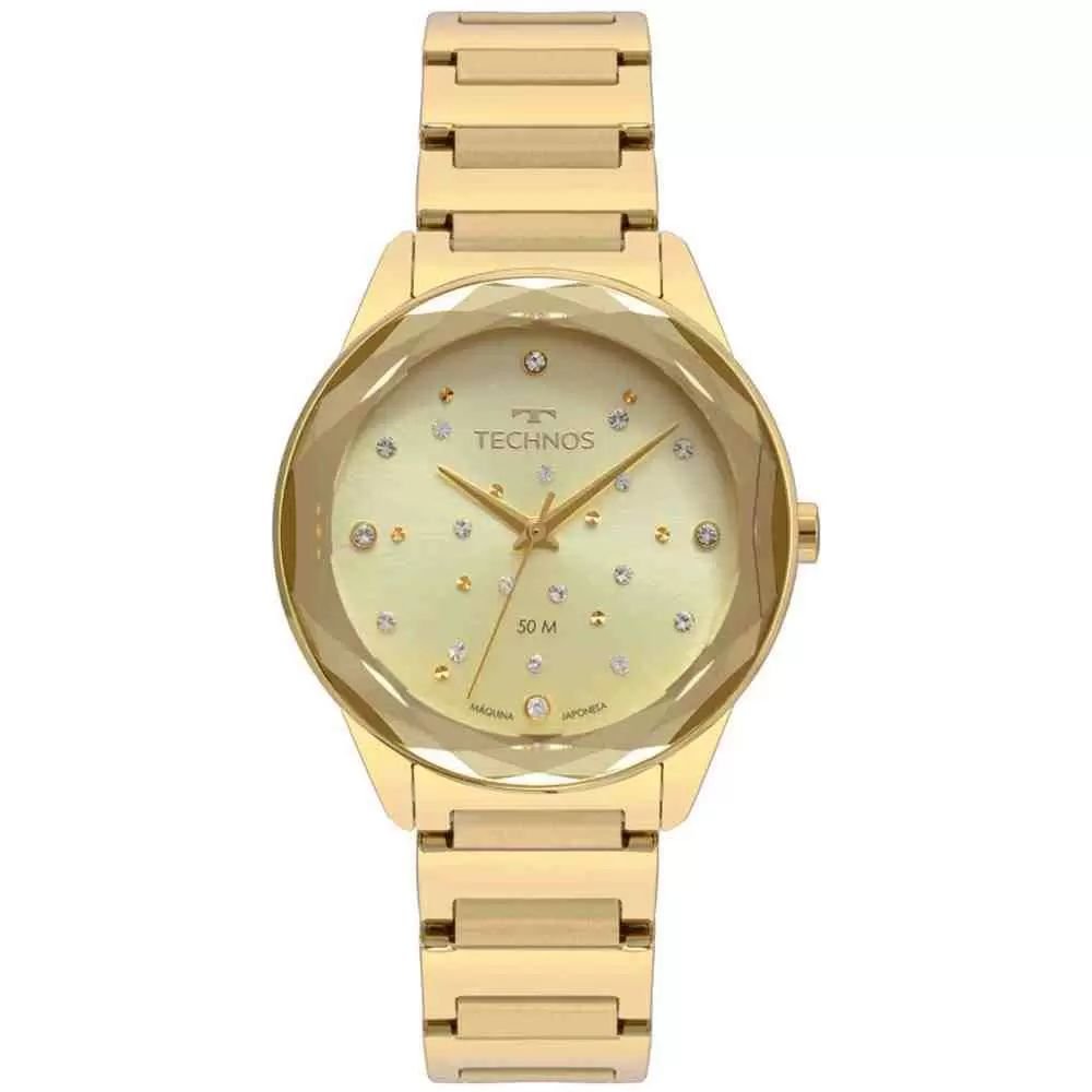 Relógio Technos Feminino Ref: 2036mkh/4x Dourado 1