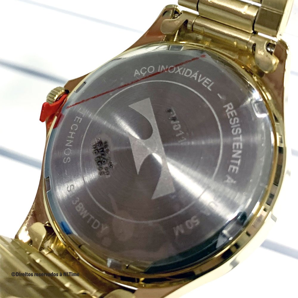 Relógio Technos Masculino - 1S13BWTDY/4X Dourado 3