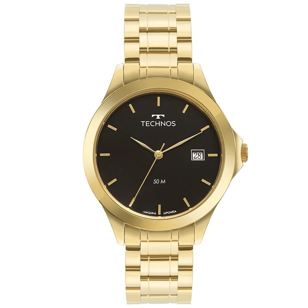 Relógio Technos Masculino Classic Steel 1S13BWTDY/4P Dourado 1