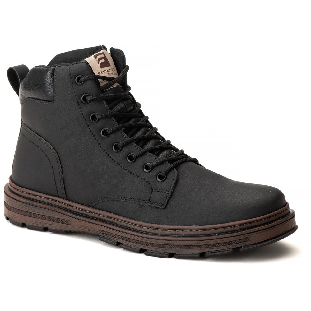 Bota Coturno Masculino Moda Casual Sola Borracha Macia Conforto Estilo e Qualidade Preto 1