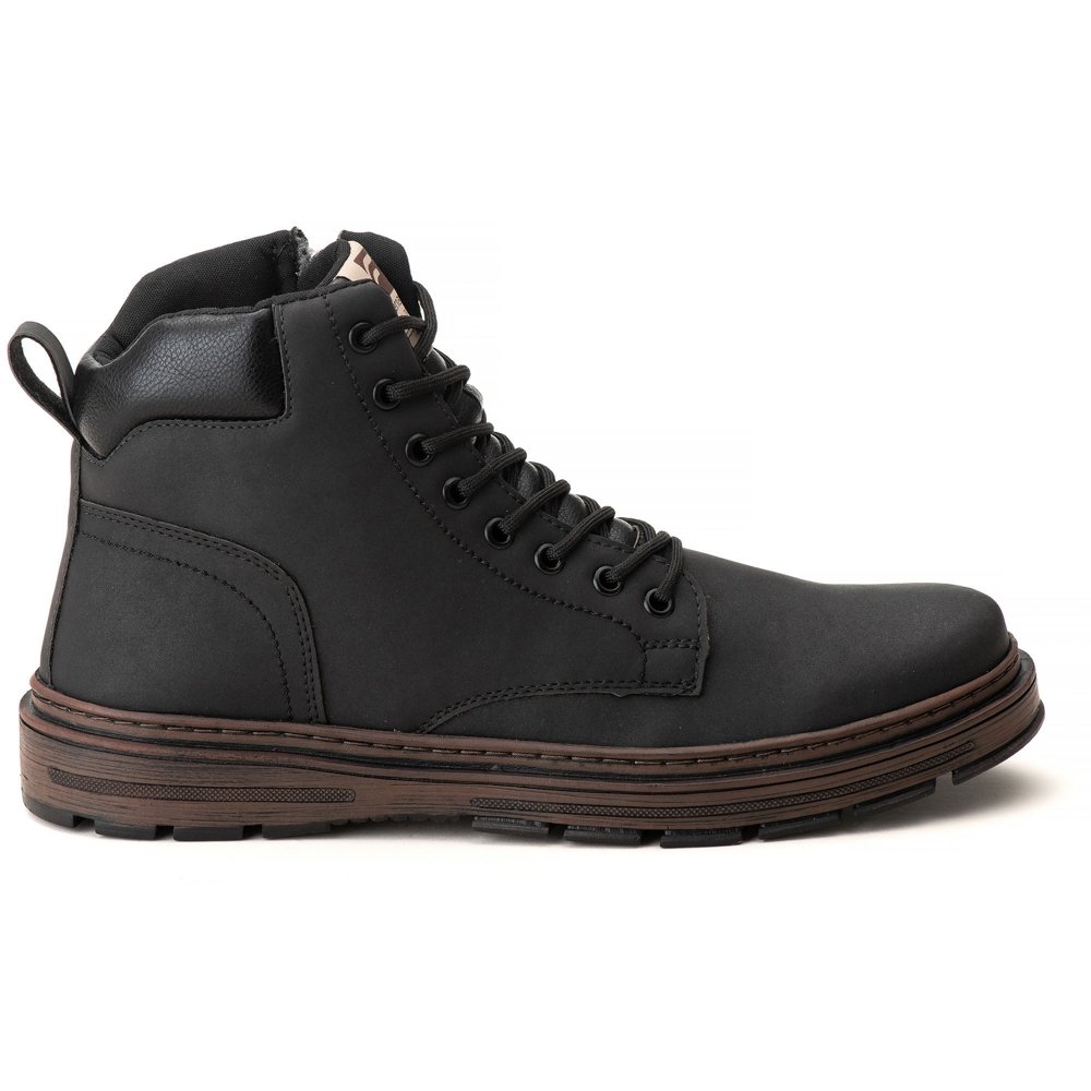 Bota Coturno Masculino Moda Casual Sola Borracha Macia Conforto Estilo e Qualidade Preto 2