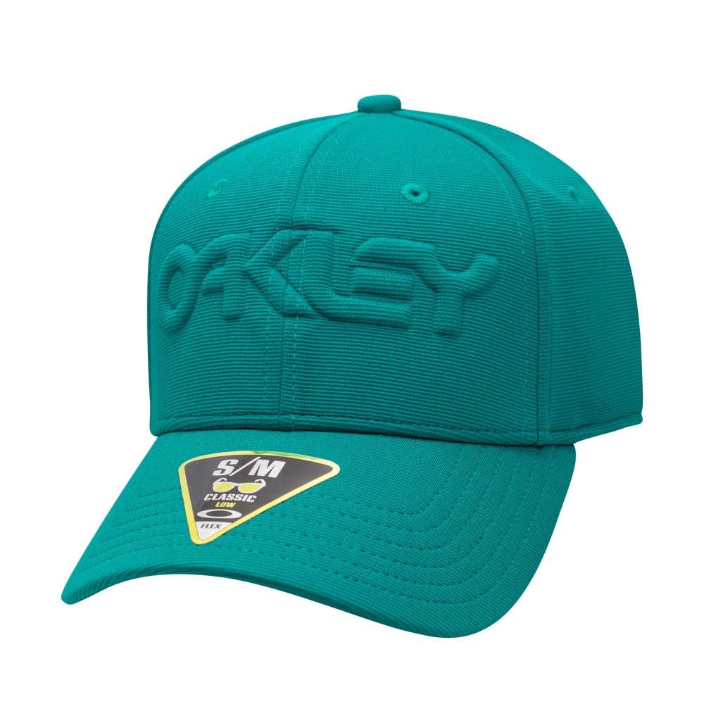 Boné Oakley 6 Panel Stretch Hat Emboos Green Lake - verde água Verde 1