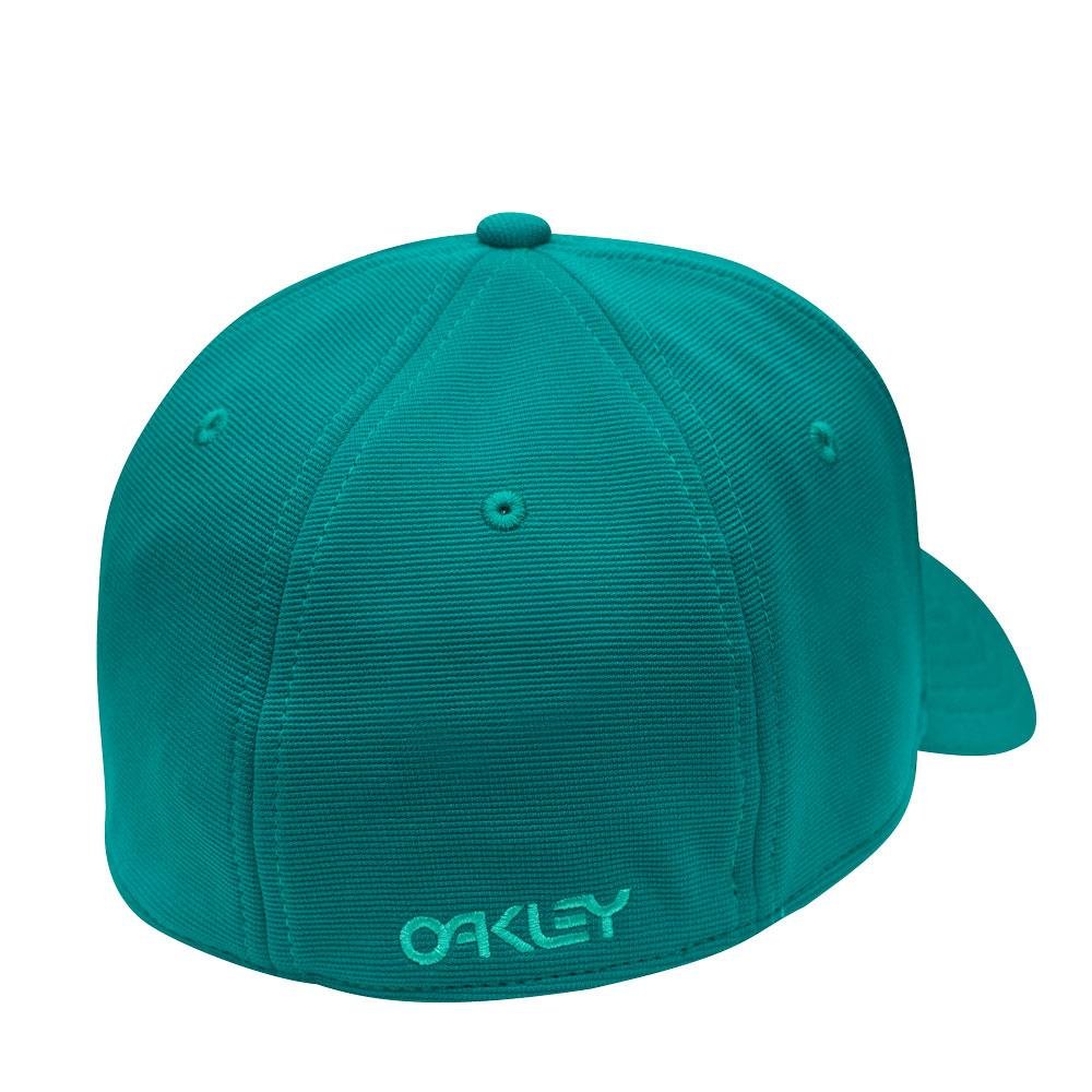 Boné Oakley 6 Panel Stretch Hat Emboos Green Lake - verde água Verde 4