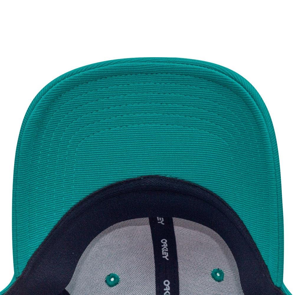 Boné Oakley 6 Panel Stretch Hat Emboos Green Lake - verde água Verde 5
