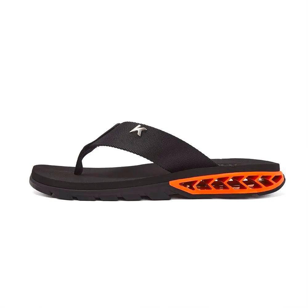 Chinelo Kenner Rakka Dbt-01 Preto / Laranja Preto 3