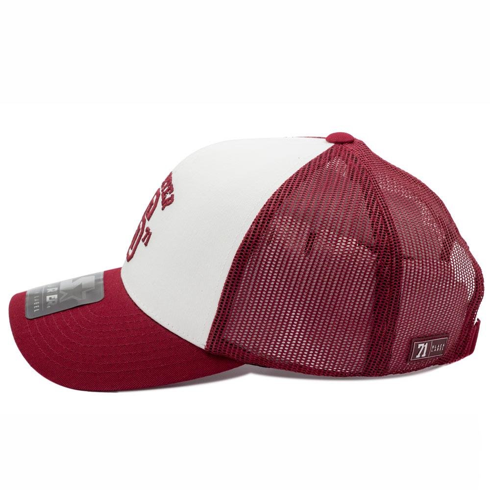 Boné Starter Aba Curva Snapback Trucker Vinho Vermelho 2