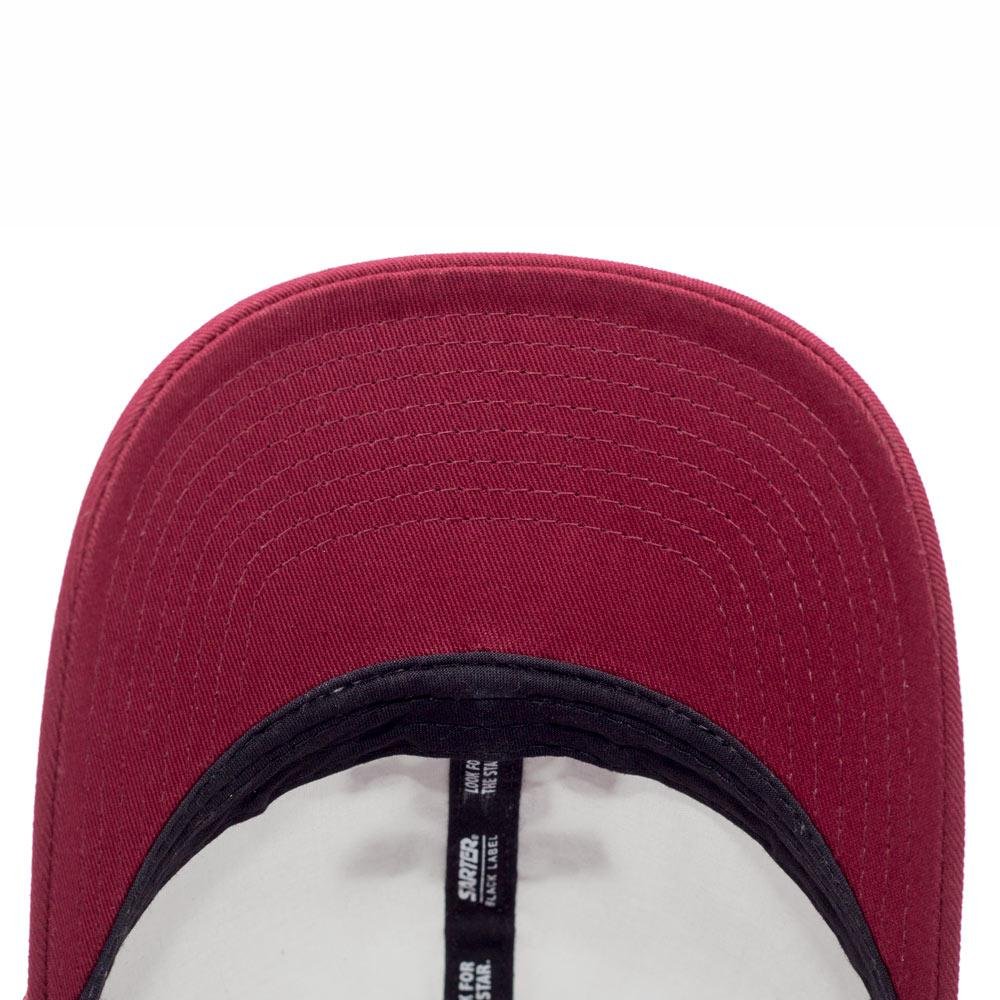 Boné Starter Aba Curva Snapback Trucker Vinho Vermelho 4