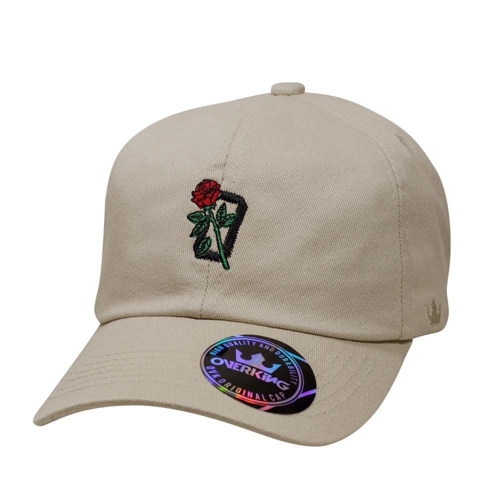 Boné Overking Dad Hat Strapback Blooming Rose Bege Bege 1