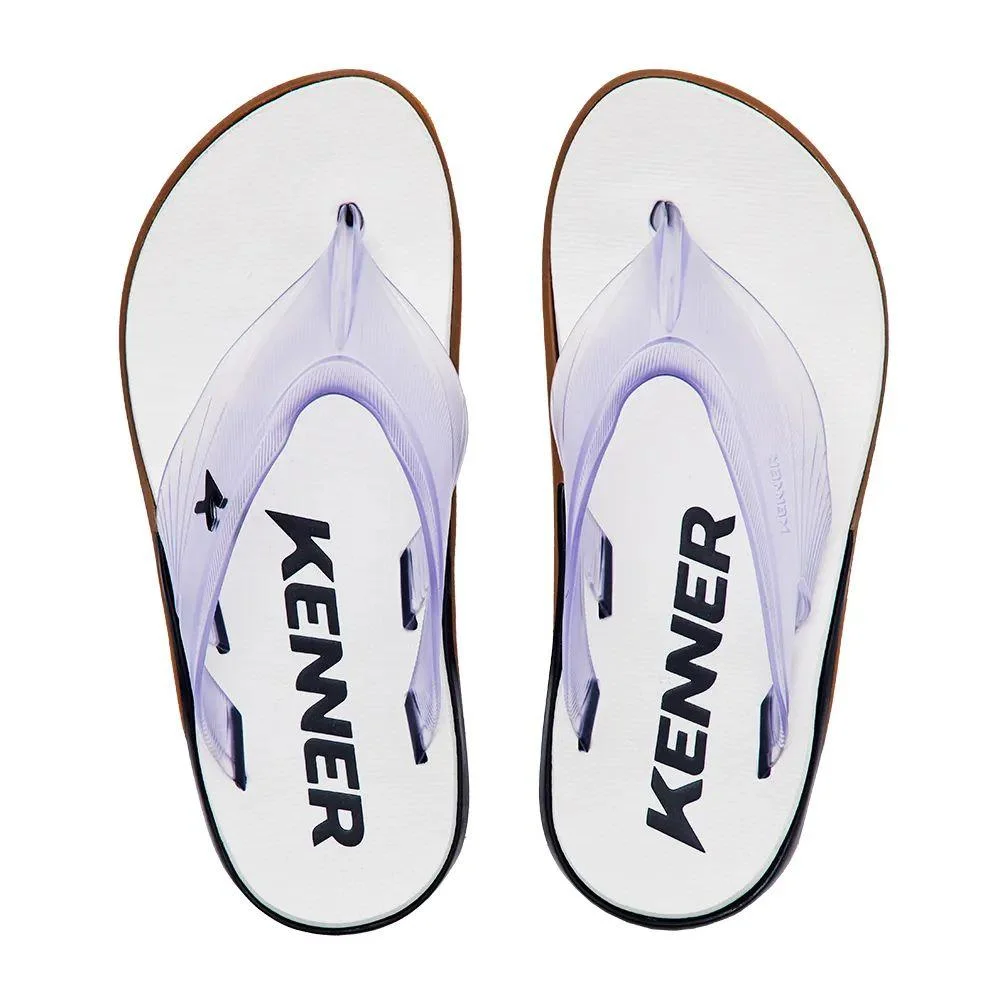Chinelo Kenner X-Level DKB-03 Branco Branco 4