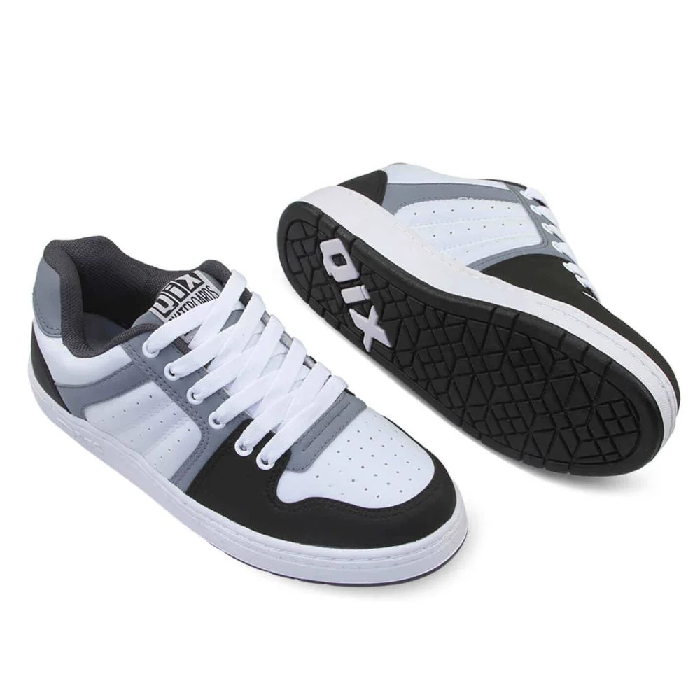 Tênis Qix 80s Branco /Cinza / Preto Branco 3