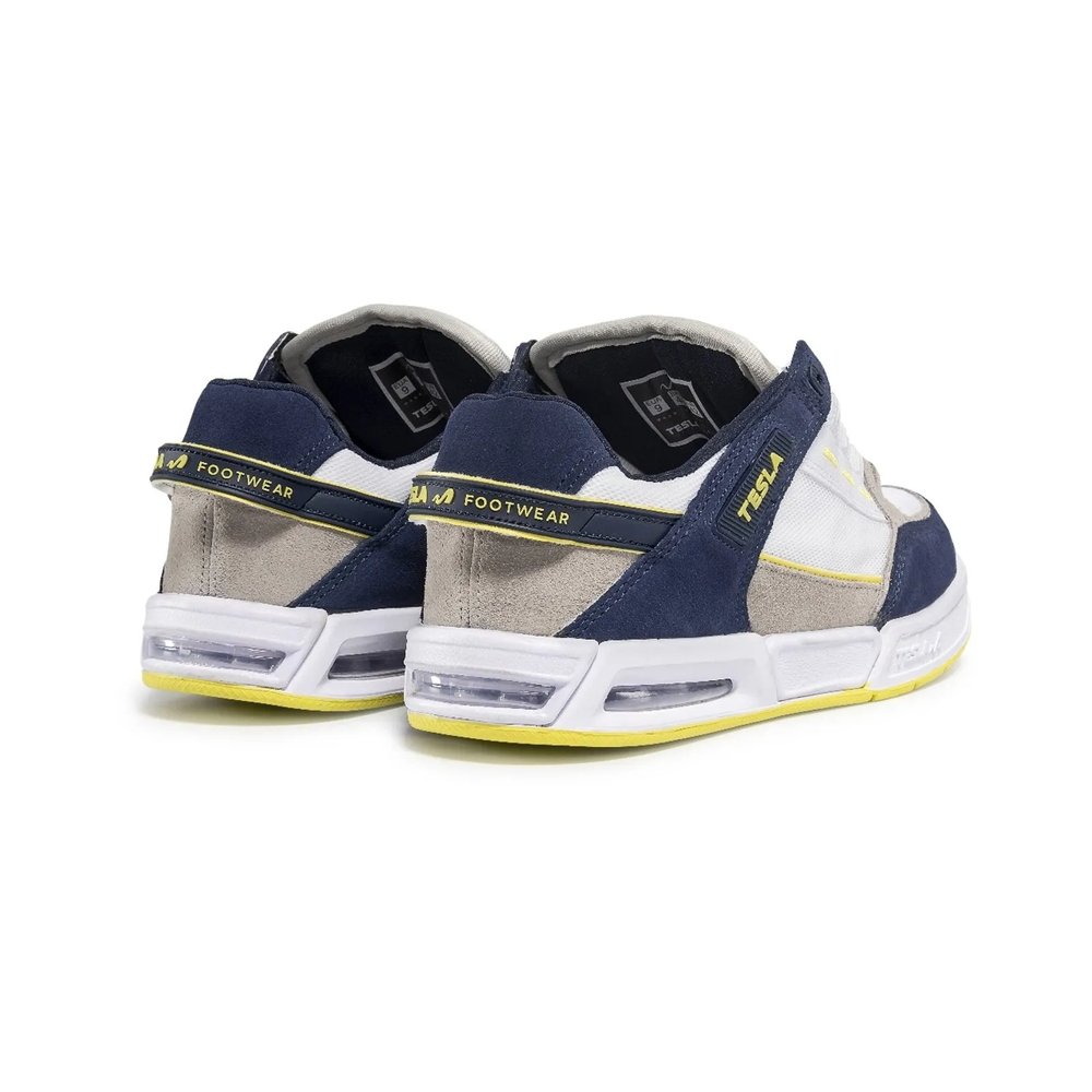 Tênis Tesla Coil Delux White Blue Multicores 2