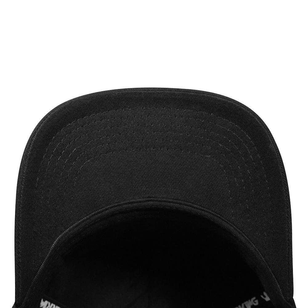 Boné Overking Aba Curva Snapback Basic Black Gold Preto 4