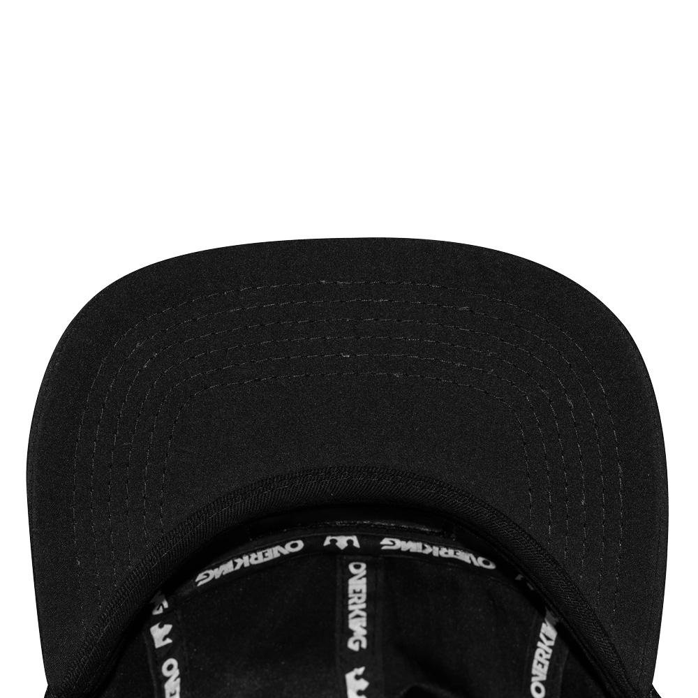 Boné Overking Five Panel Strapback Mesh Preto Preto 4