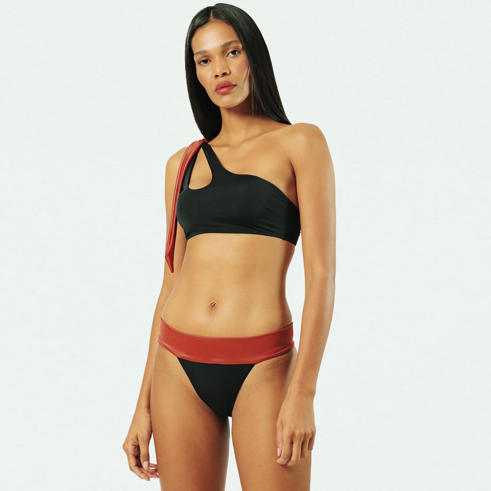 roupas br Oner Active bralette com tiras sem esforço lavado marrom