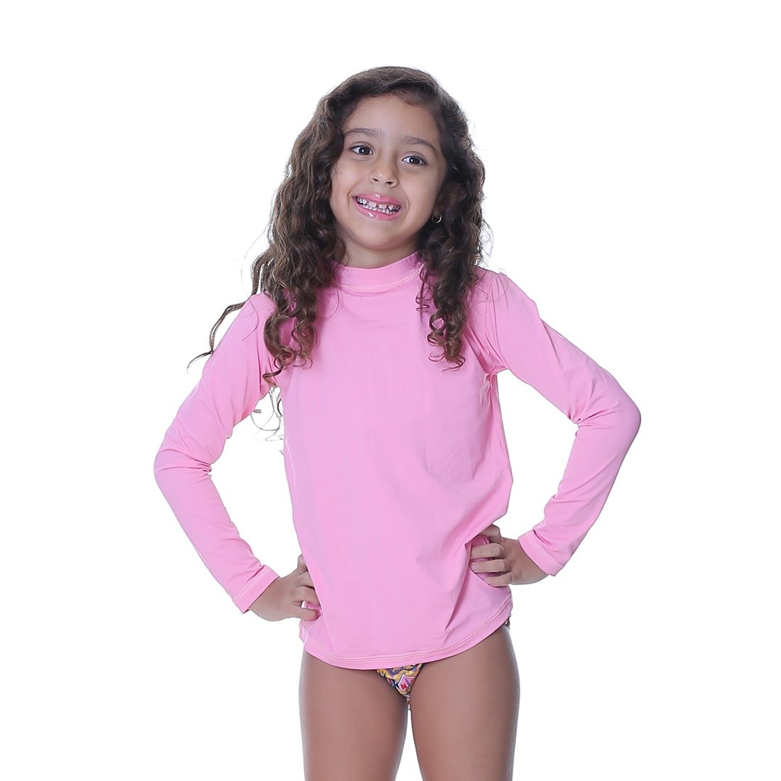 Camisa Summer Infantil Proteção Solar Rosa Chiclete